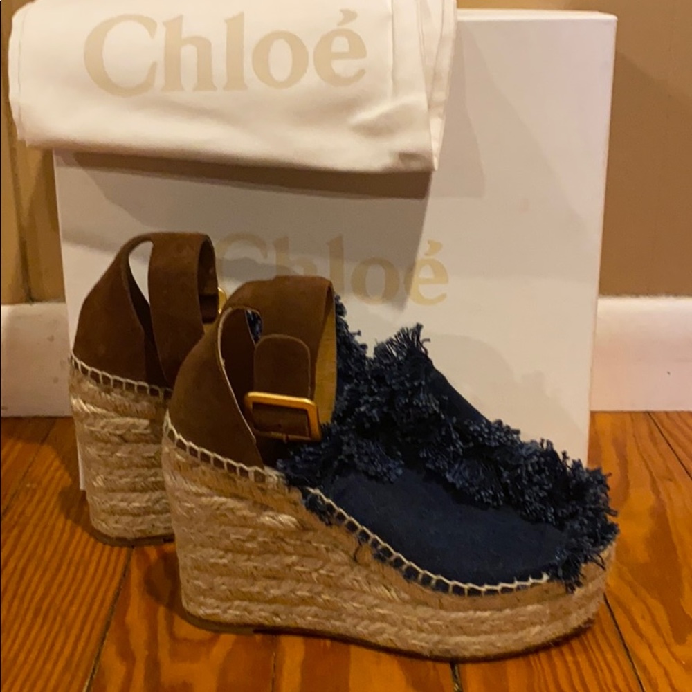 Chloe Colorblock Fringe Espadrilles